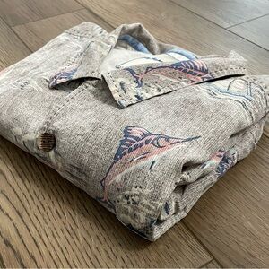 Tommy Bahama‎ Button Up Collard Camp Short Silk Mens XL